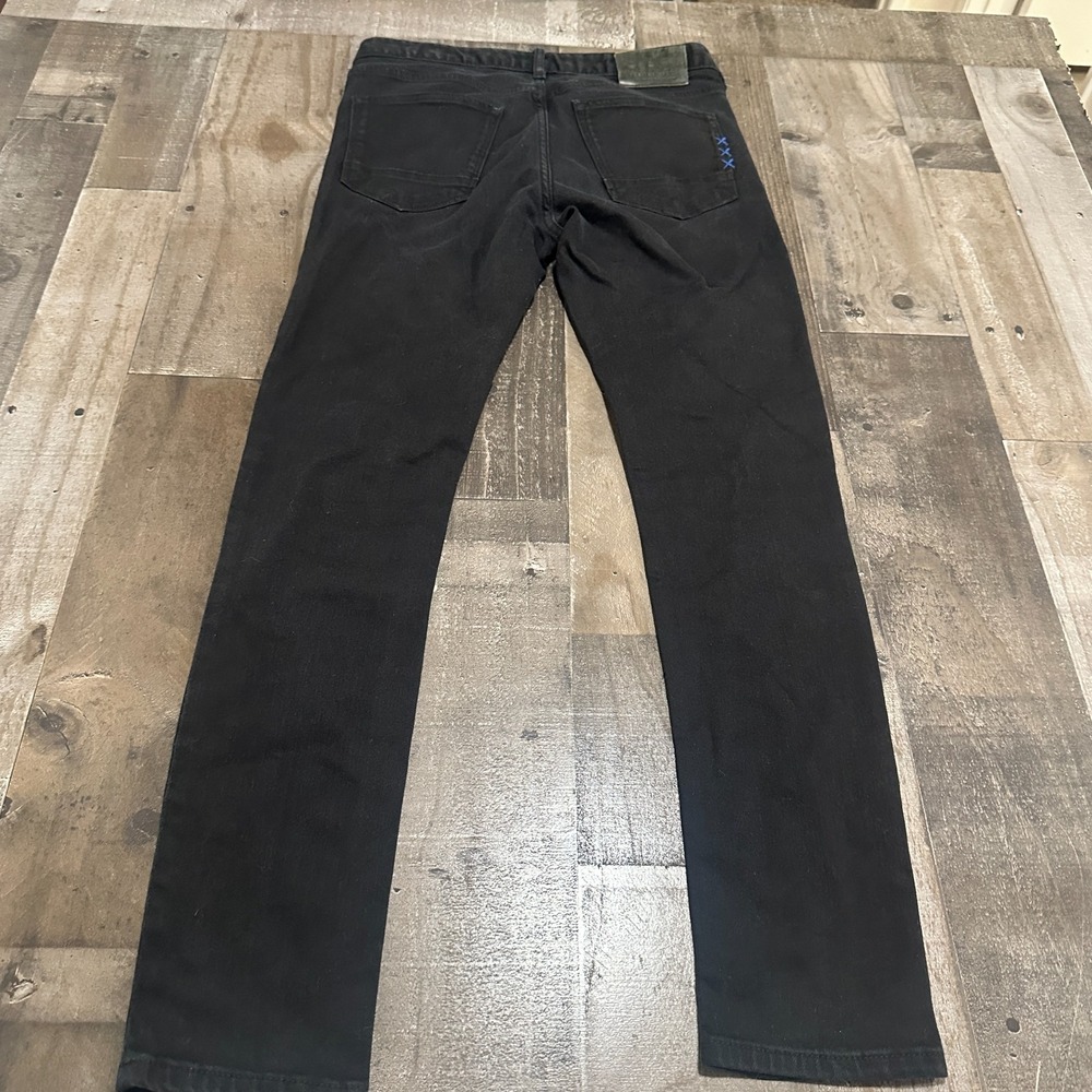 Scotch Soda Jeans‎ MENS 30x30 Skim Fit Denim Pants Black Amsterdam Blauw